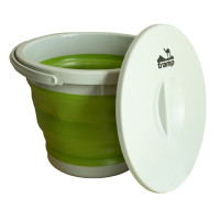 Відро TRAMP складане силіконове з кришкою 5л, Олива Відро TRAMP складане силіконове з кришкою 5л, Олива