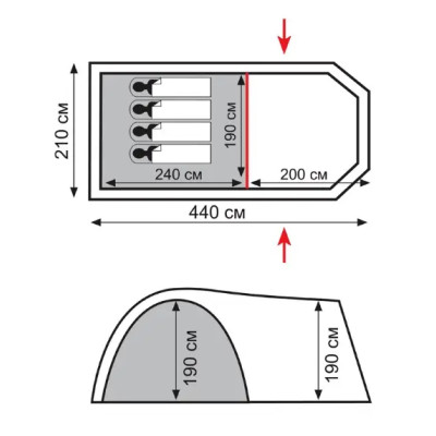 Намет Totem Catawba 4 (V2) Намет Totem Catawba 4 (V2)