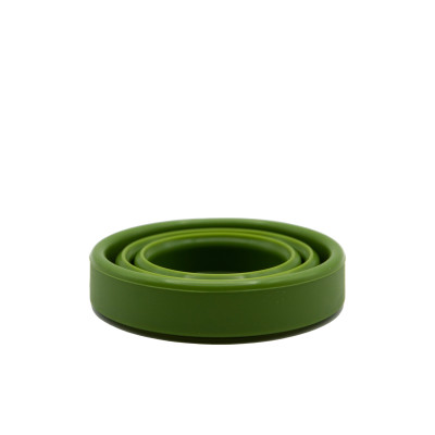 Стакан складаний TRAMP силіконовий з кришкою 180мл UTRC-083, Зелений Стакан складаний TRAMP силіконовий з кришкою 180мл UTRC-083, Зелений