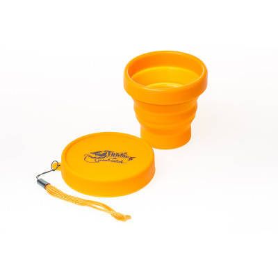 Стакан складаний TRAMP силіконовий з кришкою 180мл UTRC-083, Помаранчевий