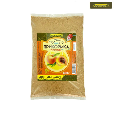 Прикормка Acropolis ECOfish Персик, 800г Прикормка Acropolis ECOfish Персик, 800г