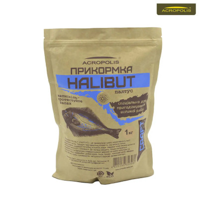 Прикормка Acropolis HALIBUT (палтус), 1000г Прикормка Acropolis HALIBUT (палтус), 1000г