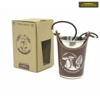 Чарка сувенірна велика в чохлі «I am a mushroom hunter» Acropolis SHB-1zg Чарка сувенірна велика в чохлі «I am a mushroom hunter» Acropolis SHB-1zg