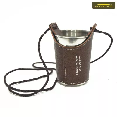 Чарка сувенірна велика в чохлі «I am a mushroom hunter» Acropolis SHB-1zg Чарка сувенірна велика в чохлі «I am a mushroom hunter» Acropolis SHB-1zg