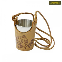 Чарка сувенірна велика в шкіряному чохлі Чарка сувенірна велика в шкіряному чохлі