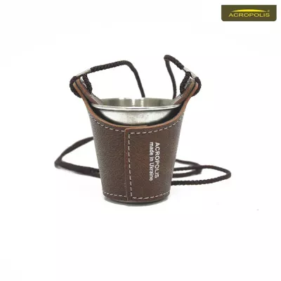 Чарка сувенірна мала в чохлі «I am a mushroom hunter» Acropolis SHM-1zg Чарка сувенірна мала в чохлі «I am a mushroom hunter» Acropolis SHM-1zg