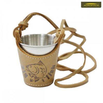 Чарка сувенірна мала в шкіряному чохлі 