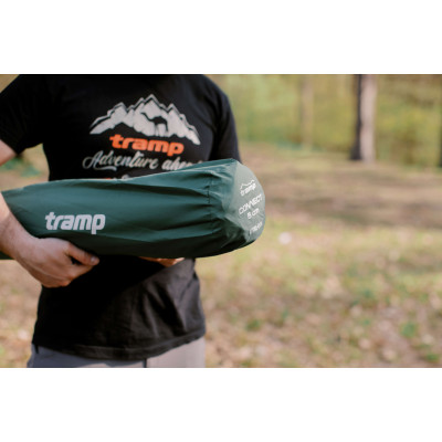 Килимок самонадувний Tramp  з можливістю зістібання, green, 188х66х5 UTRI-004