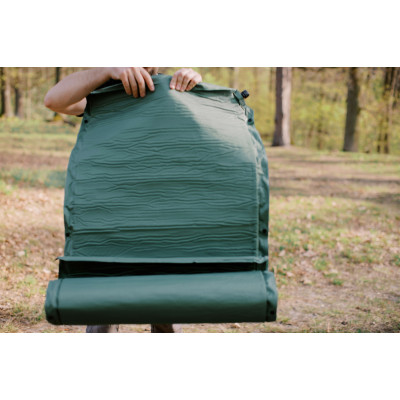 Килимок самонадувний Tramp  з можливістю зістібання, green, 188х66х5 UTRI-004