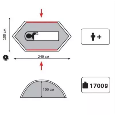 Намет Tramp Lite Hurricane olive UTLT-042 Намет Tramp Lite Hurricane olive UTLT-042