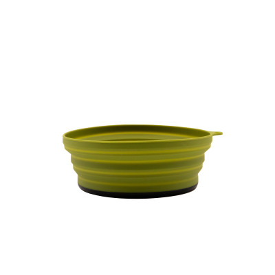 Тарілка TRAMP силіконова з пластиковим дном 550 мл UTRC-123, Зелений