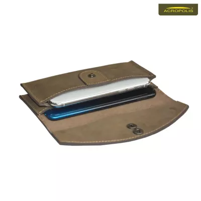 Шкіряний чохол на пояс для двох смартфонів 5.5 - 6.5 дюймів Acropolis ЧТ-3