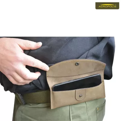 Шкіряний чохол на пояс для смартфонів 5.0 - 5.65 дюймів Acropolis ЧТ-2