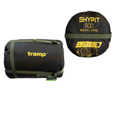 Спальний мішок Tramp Shypit 500XL ковдра з капюш лівий olive 220/100 UTRS-062L Спальний мішок Tramp Shypit 500XL ковдра з капюш лівий olive 220/100 UTRS-062L
