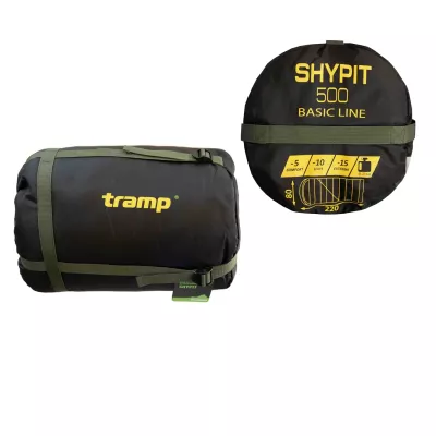 Спальний мішок Tramp Shypit 500XL ковдра з капюш правий olive 220/100 UTRS-062L Спальний мішок Tramp Shypit 500XL ковдра з капюш правий olive 220/100 UTRS-062L