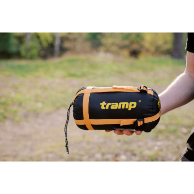 Спальний мішок  Tramp Windy Light кокон лівий yellow/grey 220/80-55 UTRS-055