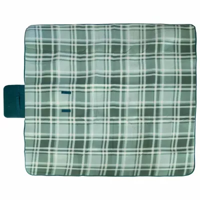 Килимок для пікніка флісовий 150х135см, Зелений