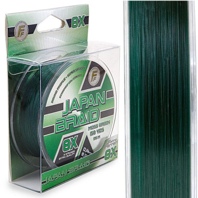 Шнур Lineaeffe FF Japan Braid 8X Moss Green 135м/150yds 0.06мм FishTest-4.00кг Шнур Lineaeffe FF Japan Braid 8X Moss Green 135м/150yds 0.06мм FishTest-4.00кг