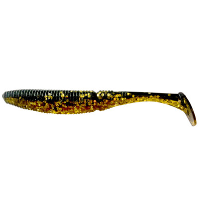 Силікон Nomura Rolling Shad (їстівний) 100мм 9гр. колір-036 (golden glitter) 6шт