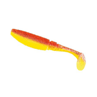 Силікон Nomura Rolling Shad (їстівний) 100мм 9гр. колір-087 (yellow red glitter) 6шт