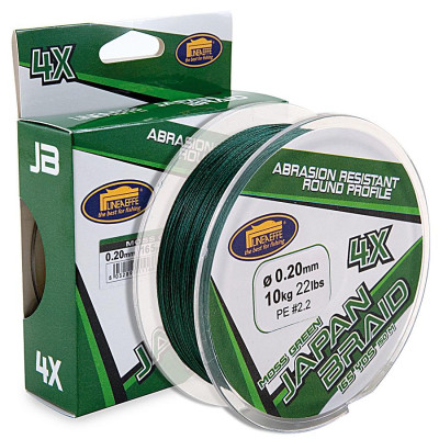 Шнур Lineaeffe Japan Braid 4X Moss Green 150м / 165yds 0.10мм FishTest-4.60кг Шнур Lineaeffe Japan Braid 4X Moss Green 150м / 165yds 0.10мм FishTest-4.60кг