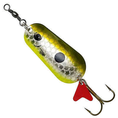 Блешня-коливалка DAM Effzett Standart 22гр 5.5см (olive/silver UV)