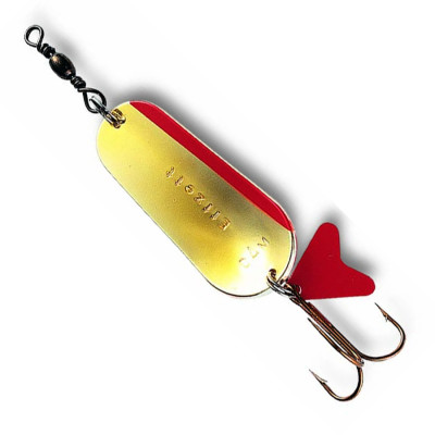 Блешня-коливалка DAM Effzett Scales 45гр 8см (срібло/золото з червоною смужкою)