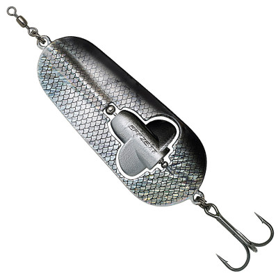 Блешня-коливалка DAM Effzett Rattlin' Spoon 8см 40гр (HOLOGRAPHIC BLACK)