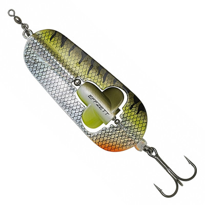 Блешня-коливалка DAM Effzett Rattlin' Spoon 8см 40гр (OLIVE/SILVER UV)