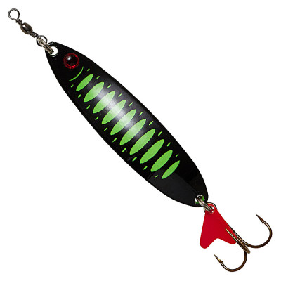 Блешня-коливалка DAM Effzett Slim Standart 16гр 6.5см (fluo green/black UV)