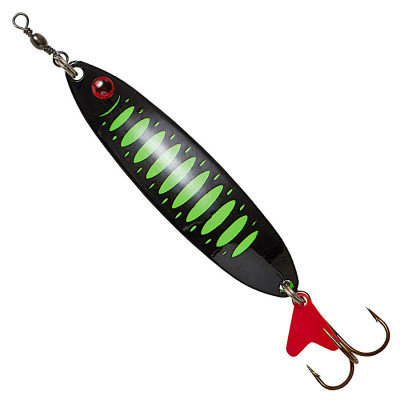 Блешня-коливалка DAM Effzett Slim Standart 24гр 8см (fluo green/black UV)