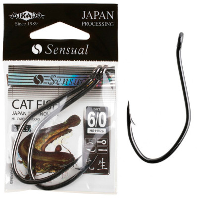 Гачок Mikado Sensual Cat Fish №4/0 (вушко) 2шт. (black nickel) Гачок Mikado Sensual Cat Fish №4/0 (вушко) 2шт. (black nickel)
