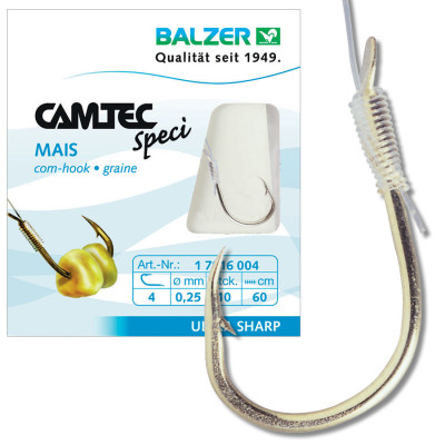 Гачок із повідцем Balzer Camtec на кукурудзу №4 10шт. Гачок із повідцем Balzer Camtec на кукурудзу №4 10шт.