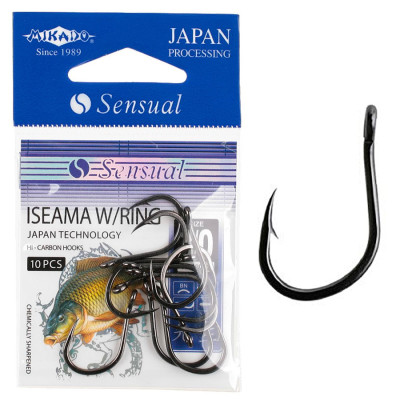 Гачок Mikado Sensual Iseama №10 (вушко) 10шт. (black nickel) Гачок Mikado Sensual Iseama №10 (вушко) 10шт. (black nickel)