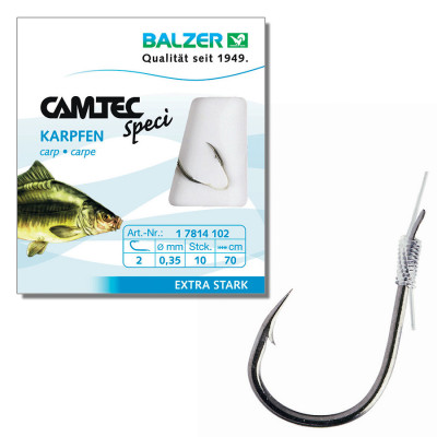 Гачок з повідцем Balzer Camtec короповий №8 10шт. Гачок з повідцем Balzer Camtec короповий №8 10шт.