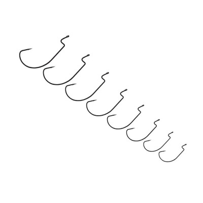 Гачок офсетний Nomura Carolina Worm №2 black nickel 10шт Гачок офсетний Nomura Carolina Worm №2 black nickel 10шт