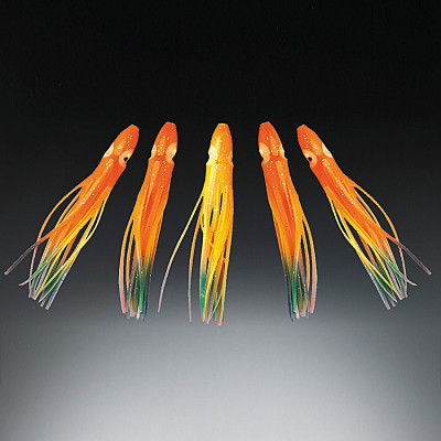 Принада Balzer Octopus жовтий/оранжевий 9см. 5 штук.