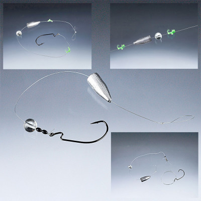 Оснащення Balzer Texas Rig 25см/0.37мм, крю. №2/0, 15гр