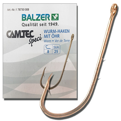 Гачок Balzer Worm №1 25шт. Гачок Balzer Worm №1 25шт.