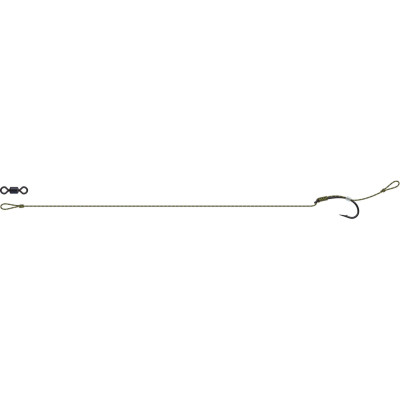 Карповий повідець DAM Tactix Anti-Snag Rig 25lb довжина 16см гачок №