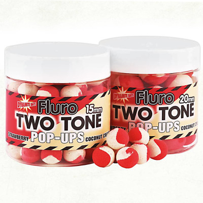 Бойли Dynamite Baits Two Tone Strawberry&Coconut Cream Fluro Pop-Ups 20mm 100g Бойли Dynamite Baits Two Tone Strawberry&Coconut Cream Fluro Pop-Ups 20mm 100g