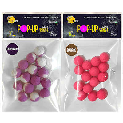 Набір бойлів SunFish Pop-Up 10mm Кальмар Журавлина + 15шт Шовковиця (SF222379) Набір бойлів SunFish Pop-Up 10mm Кальмар Журавлина + 15шт Шовковиця (SF222379)