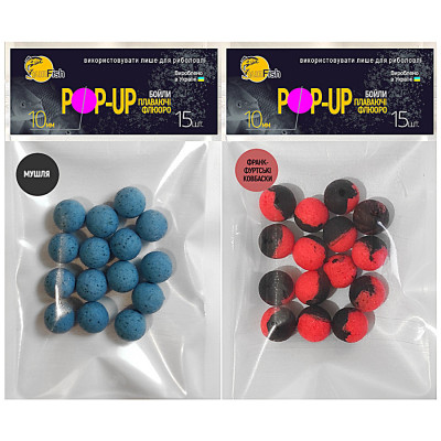 Набір бойлів SunFish Pop-Up 10mm 15шт Черепашка + 15шт Франкфуртські Ковбаски (SF222389) Набір бойлів SunFish Pop-Up 10mm 15шт Черепашка + 15шт Франкфуртські Ковбаски (SF222389)