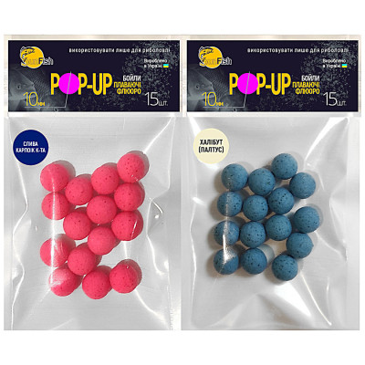 Набір бойлів SunFish Pop-Up 10mm 15шт Слива Капроїк Кислота + 15шт Халібут (SF222392) Набір бойлів SunFish Pop-Up 10mm 15шт Слива Капроїк Кислота + 15шт Халібут (SF222392)