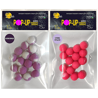 Набір бойлів SunFish Pop-Up 10mm 15шт Слива Черепашка + 15шт Шовковиця (SF222394) Набір бойлів SunFish Pop-Up 10mm 15шт Слива Черепашка + 15шт Шовковиця (SF222394)
