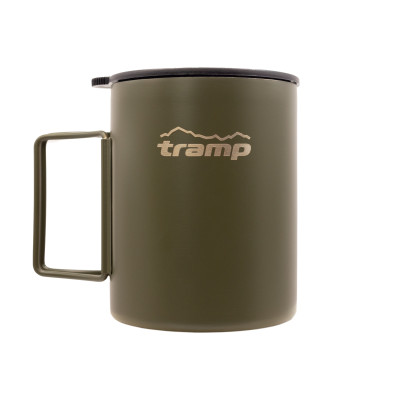 Термокружка TRAMP зі складаними ручками та поїлкою 500мл UTRC-142 оливковий