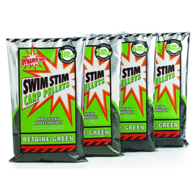 Пеллетс Dynamite Baits Swimstim Green 8mm 900g - DY102 Пеллетс Dynamite Baits Swimstim Green 8mm 900g - DY102