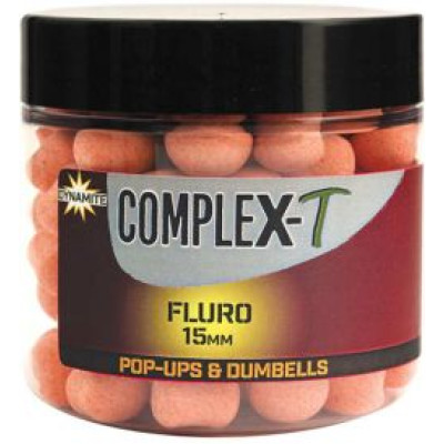 Бойли і дамбелси плаваючі DYNAMITE BAITS CompleX-T Fluro 15mm - DY1098 Бойли і дамбелси плаваючі DYNAMITE BAITS CompleX-T Fluro 15mm - DY1098