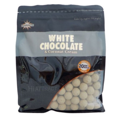 Бойли Dynamite Baits White Chocolate & Coconut Cream 20mm 1kg - DY653 Бойли Dynamite Baits White Chocolate & Coconut Cream 20mm 1kg - DY653