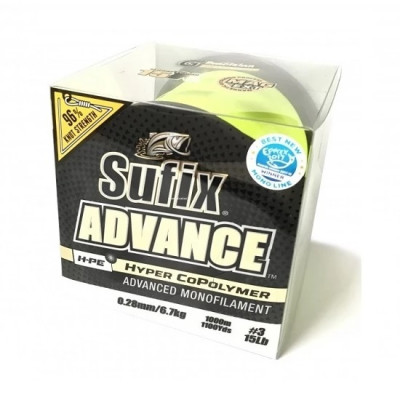 Волосінь Advance 1000m G2 Winding, '0.25mm / 6.1KG / # 2 / 13LB / HI VIS yellow Волосінь Advance 1000m G2 Winding, '0.25mm / 6.1KG / # 2 / 13LB / HI VIS yellow